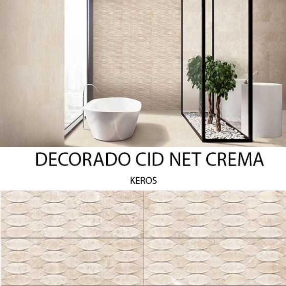 KEROS DECORADO CID NET CREMA 20x60